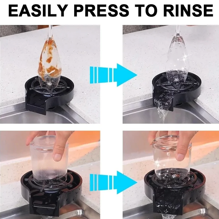 Glass Rinser for Kitchen Sink Automatic Cup Washer